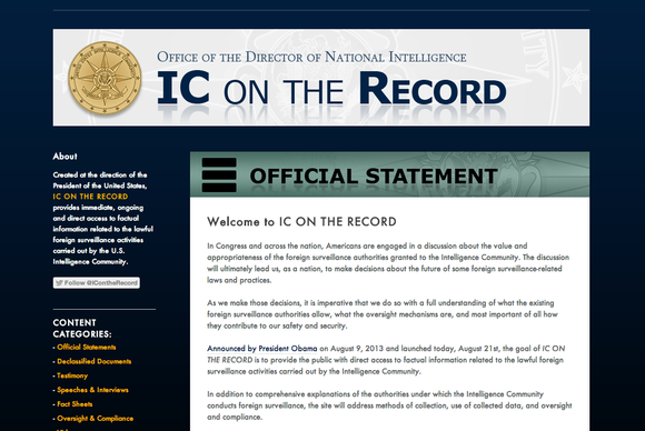 IC on the record