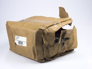 crushed package