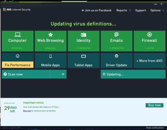 avg main screen