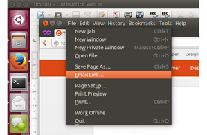 ubuntu menu in app