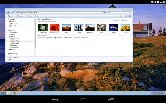 chrome remote android sample