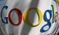Google logo fisheye