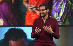 google io sundar smiles