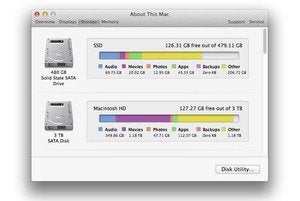 about mac storage
