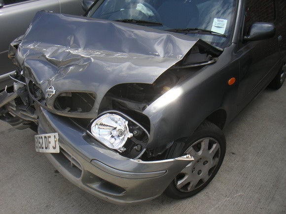 crashed car car crash