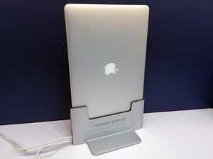 Henge Vertical Dock with Retina MacBook Pro