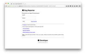 apple bug reporter website