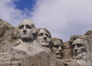 mount rushmore stock image