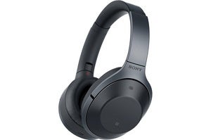 Sony MDR-1000X active noise cancelling headphones.