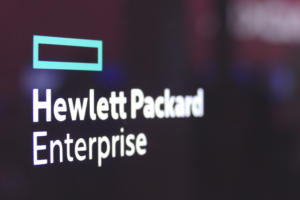 MWC HP HPE booth sign