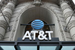 Sign at AT&T's flagship San Francisco store