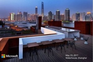 microsoft event shanghai