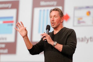 Larry Ellison on Stage