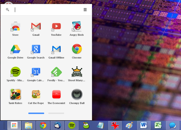 where is taskbar for chrome mac